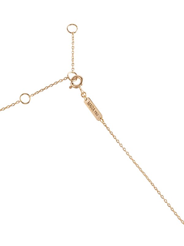Graceful Bird Necklace with Duo Diamond Chain Drops