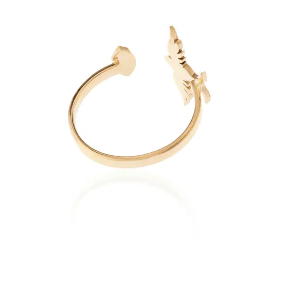 joyful diamond 18k gold ring unique bird design