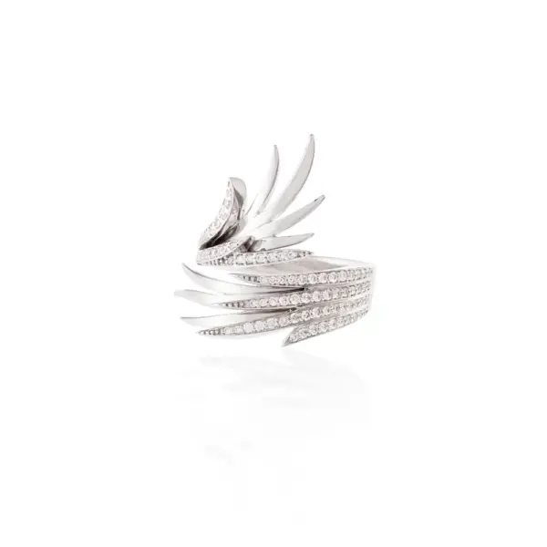 gold diamond luxury phoenix ring in Dubai KSA NY
