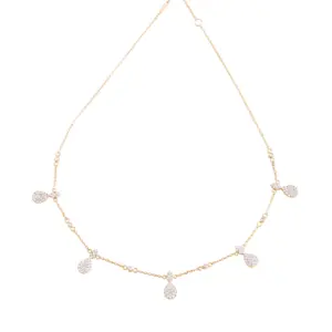 Pears Diamond Choker 18 carats gold chain, unique designer jewellery in uae, ksa & NY