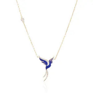 Indigo Nightingale Diamond Necklace unique jewellery design in uae, ksa & NY