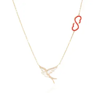 Love Bird Diamond Necklace unique jewellery design in uae ksa NY